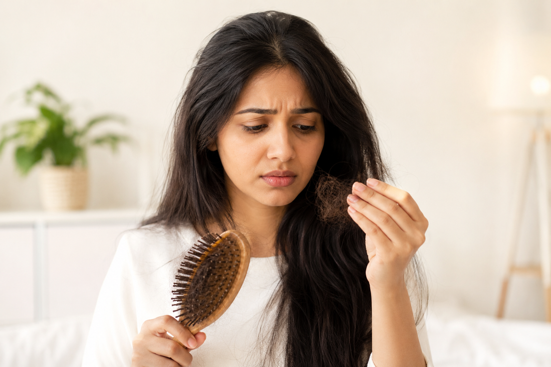 Why Your Hair Is Falling Out:The Nutritional Deficiencies Most Indians Miss— And How to Fix Them