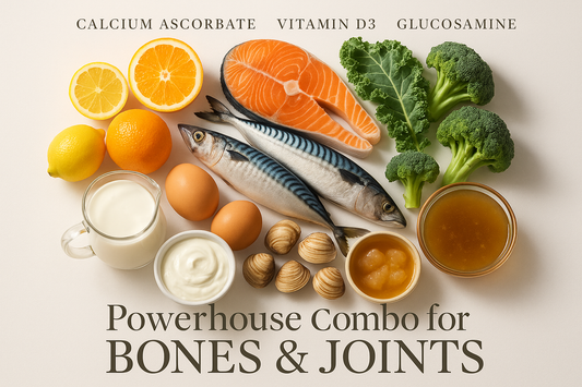 Unlocking the Trio for Happy Bones and Joints: Calcium Ascorbate, Vitamin D3, and Glucosamine