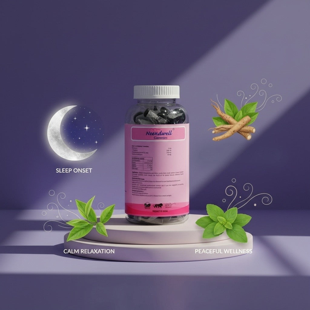 NEENDWELL Gummies – Melatonin Sleep & Relaxation Support (60 gummies)
